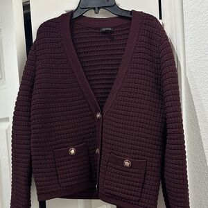 Talbots wine cardigan in excellent condition